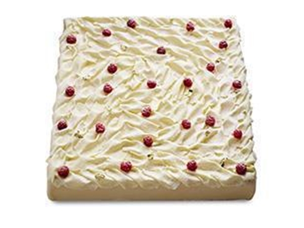 Champagne-frambozen taart grootst