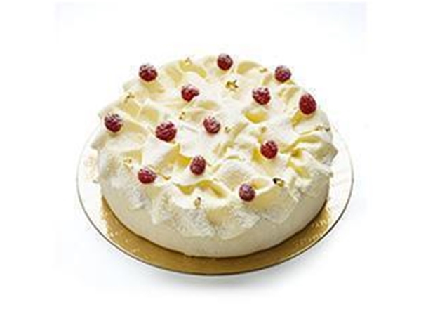 Champagne-frambozen taart groter