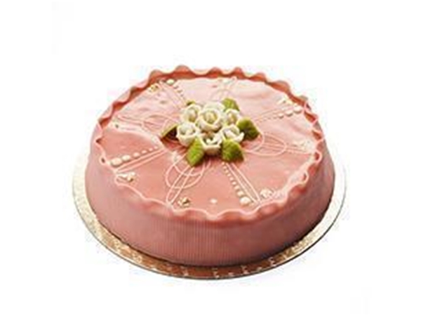 Slagroomtaart marsepein groter