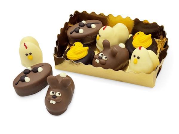 Paasassortie goud bakje